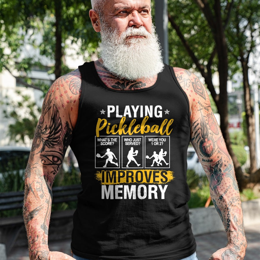 Funny Pickleball Shirt, Pickleball Lover Unisex T-Shirt/Hoodie/Sweatshirt HLT00 - Funny Pickleball Memory Graphic Women Men Pickleball Player Long Sleeve T-Shirt