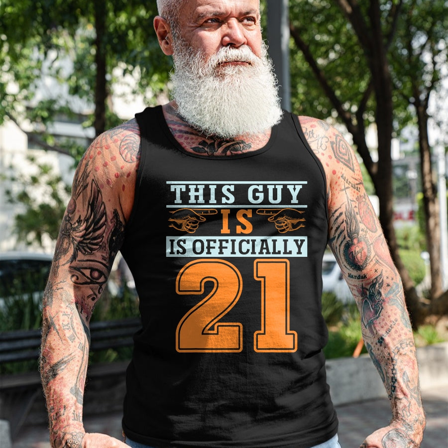 Best Wife Shirt, Wife and Husband Unisex T-Shirt/Hoodie/Sweatshirt HLT00 - This Guy Is Officially 21 Years Of Being Awesome Birthday T-Shirt (1)