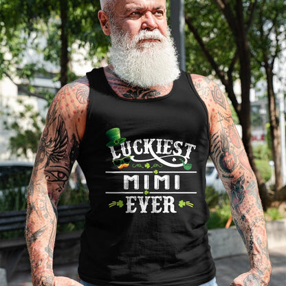 Patrick Day Shirts for Family, Funny Patrick Day shirts, st patrick's day Unisex T-Shirt/Hoodie/Sweatshirt HLT00 - Luckiest Mimi Ever Shamrock Leprechaun Hat St Patrick Day T-Shirt