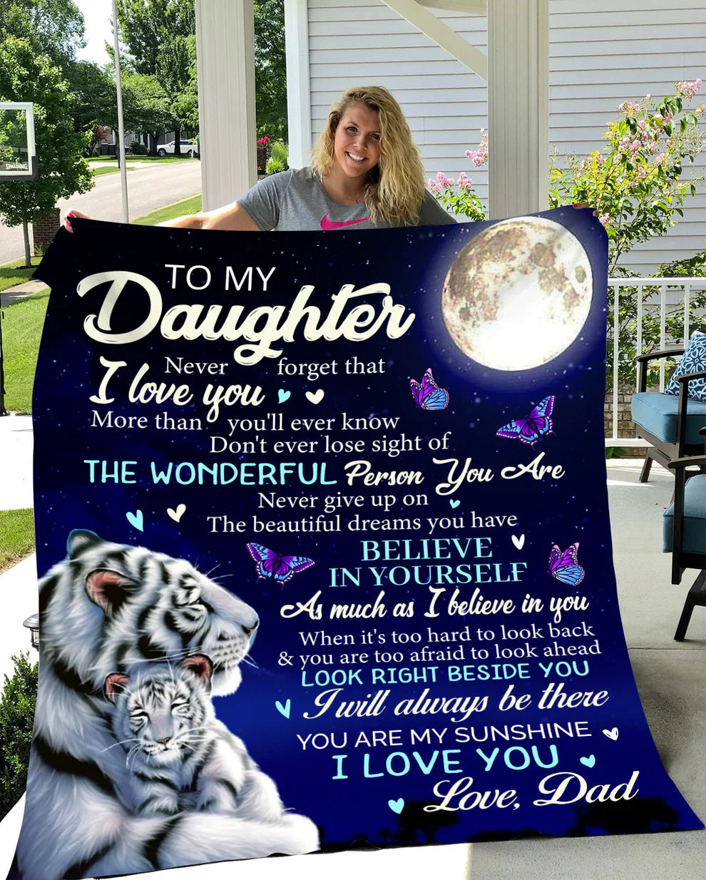 Special Gift For Your Daughter Blanket - From Dad
