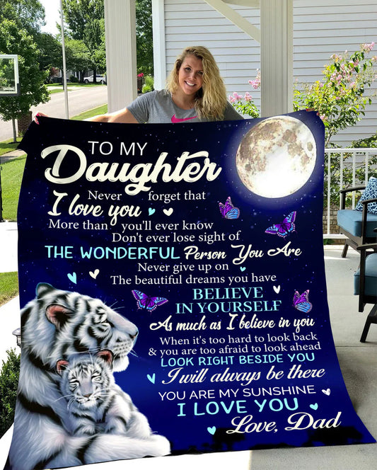 Special Gift For Your Daughter Blanket - From Dad