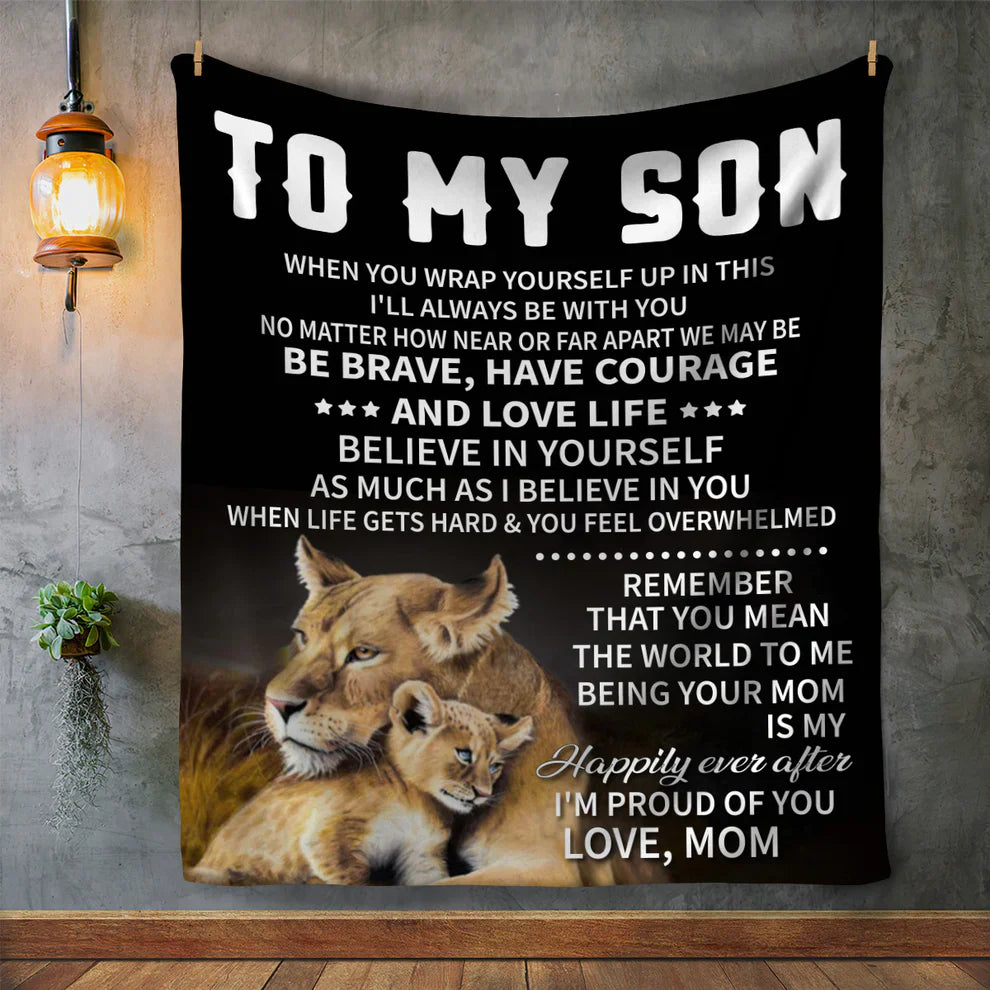 Special Gift For Your Son Blanket - From Mom
