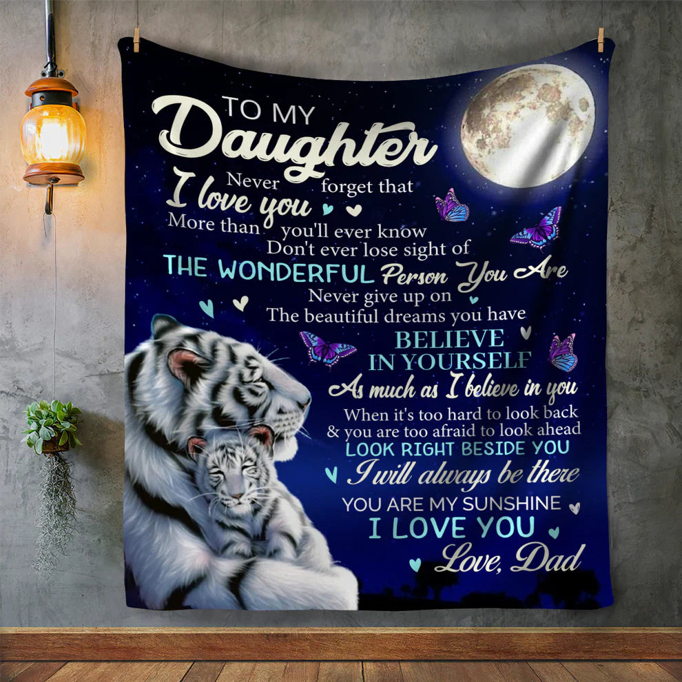Special Gift For Your Daughter Blanket - From Dad