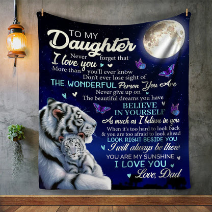 Special Gift For Your Daughter Blanket - From Dad
