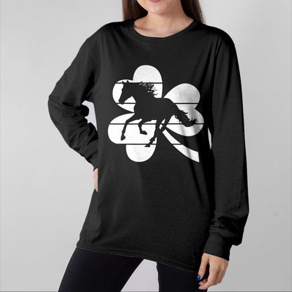 Patrick Day Shirts for Family, Funny Patrick Day shirts, st patrick's day Unisex T-Shirt/Hoodie/Sweatshirt HLT00 - Horse Lover Equestrian Rider Irish Shamrock St Patrick_s Day T-Shirt