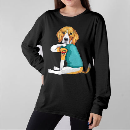 Dog Love Shirt, Dog Lover Gift T-Shirt/Hoodie/Sweatshirt HLT00 - Mother_s Day gift funny dog Mom Beagle i love mom tattoo T-Shirt