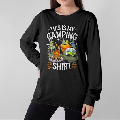Funny Camping Shirt, Gift For Camping Lover Unisex T-Shirt/Hoodie/Sweatshirt HLT00 - Funny This is My Camping Shirt for Camper Camping Men Women T-Shirt, Men, Black, 3X-Large