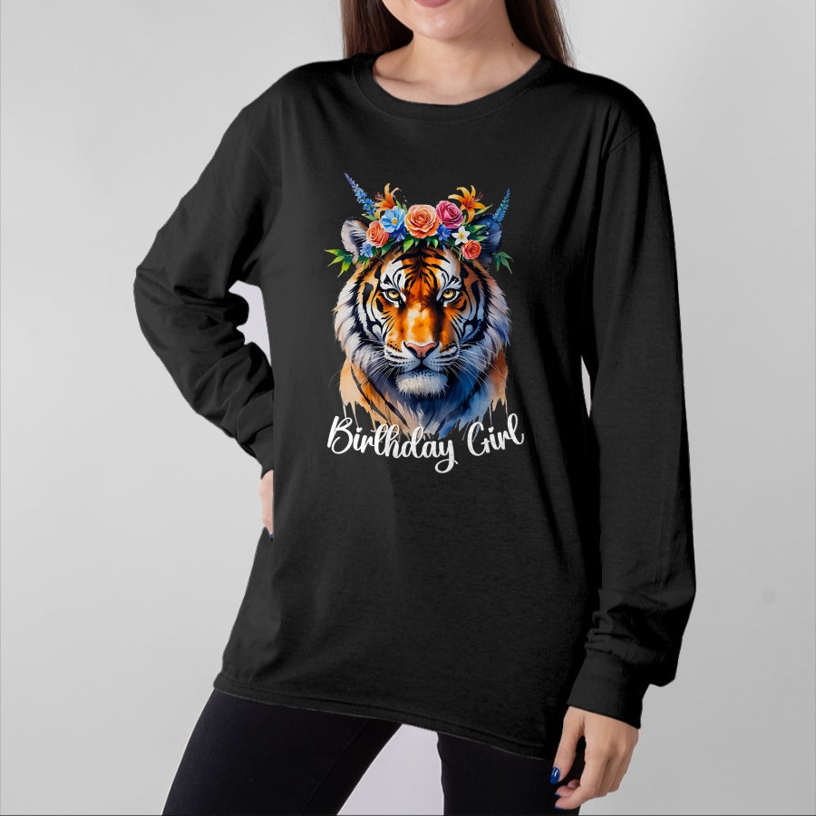 Cat Love Shirt, Funny Cat Lover Gift UnisexT-Shirt/Hoodie/Sweatshirt HLT00 - Tiger Birthday Girl Cute Zoo Themed Party Outfit Safari 6-12 T-Shirt