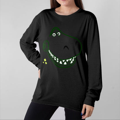 Best Dinosaur Lover Shirt, Funny Dinosaur UnisexT-Shirt/Hoodie/Sweatshirt HLT00 - E.T. Rex Funny Dinosaur Shirt T-Rex on Bike Over The Moon T-Shirt