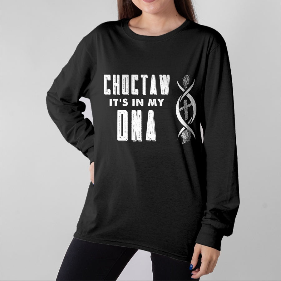 Native American T-Shirts, Vintage Native American Unisex T-Shirt/Hoodie/Sweatshirt HLT00 - Choctaw Native American DNA Roots Indian Pride