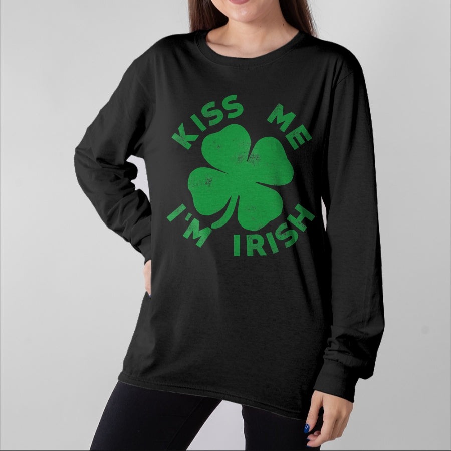 Patrick Day Shirts for Family, Funny Patrick Day shirts, st patrick's day Unisex T-Shirt/Hoodie/Sweatshirt HLT00 - kiss me im irish  saint patrick day  women (1)
