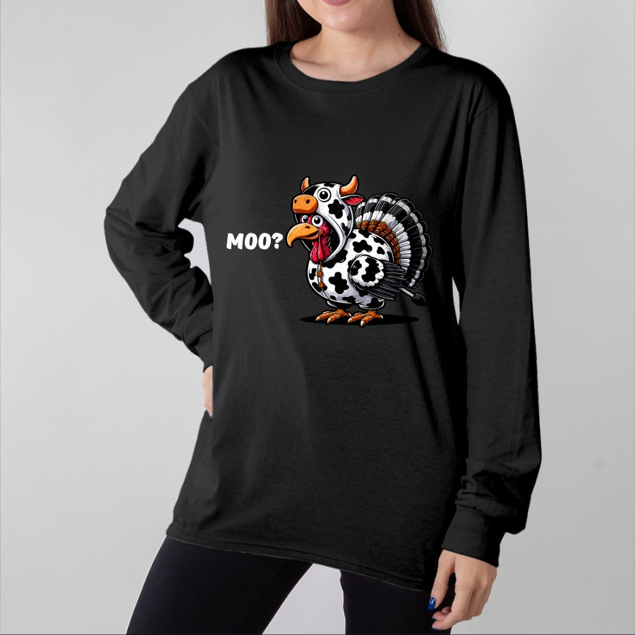 Best Thanksgiving Family Shirt , Funny Thanksgiving UnisexT-Shirt/Hoodie/Sweatshirt HLT00 - Turkey Moo Funny Thanksgiving T-Shirt