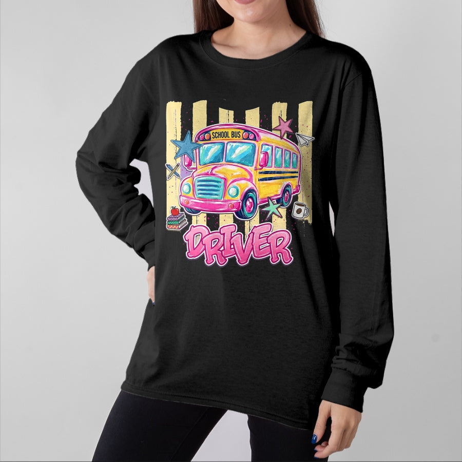 Best Student Shirt, Funny Back To School UnisexT-Shirt/Hoodie/Sweatshirt HLT00 - School Bus Driver Preppy Back to School Women Apparel T-Shirt