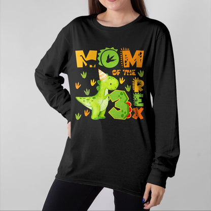 Best Dinosaur Lover Shirt, Funny Dinosaur UnisexT-Shirt/Hoodie/Sweatshirt HLT00 - Mom of The Three Rex 3rd Birthday Boy Dinosaur T-Rex T-Shirt