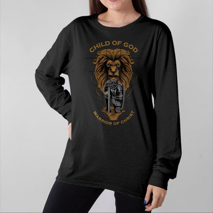 Christian Tee, Christian Faith Unisex T-Shirt/Hoodie/Sweatshirt HLT00 -  Child of God Warrior of Christ Jesus Christian Faith Graphic T-Shirt