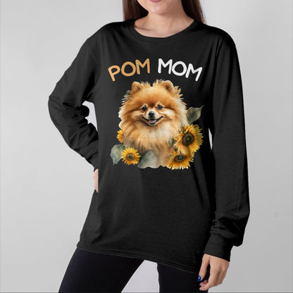 Dog Love Shirt, Dog Lover Gift T-Shirt/Hoodie/Sweatshirt HLT00 -Pomeranian Mom Pom Dog Mama T-Shirt