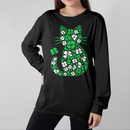 Patrick Day Shirts for Family, Funny Patrick Day shirts, st patrick's day Unisex T-Shirt/Hoodie/Sweatshirt HLT00 - Shamrock Irish Cat Graphic Saint Patrick Day for Cat Lovers T-Shirt