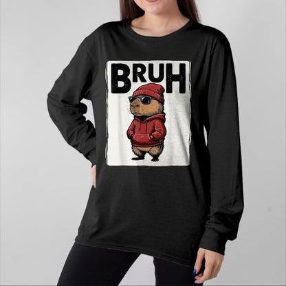 Cute Capybara Shirt, Funny Capybara Unisex T-Shirt/Hoodie/Sweatshirt HLT00 - Cool Bruh Capybara Men Women Kids Teens Funny Capybara T-Shirt, Youth, Sapphire Blue, Medium