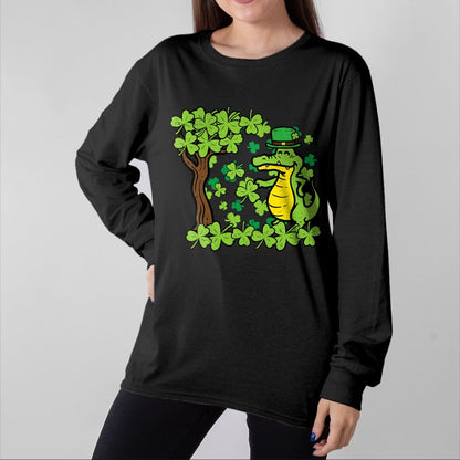Patrick Day Shirts for Family, Funny Patrick Day shirts, st patrick's day Unisex T-Shirt/Hoodie/Sweatshirt HLT00 - St Patrick Day Alligator Shamrock Saint Pattys Men Women Kid T-Shirt