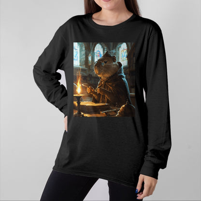 Cute Capybara Shirt, Funny Capybara Unisex T-Shirt/Hoodie/Sweatshirt HLT00 - Funny Graphic Capybara Long Sleeve T-Shirt (21)