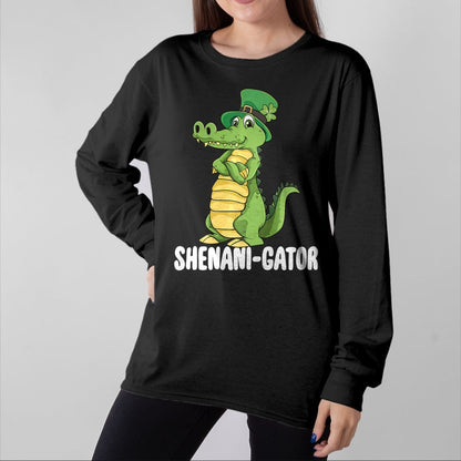 Patrick Day Shirts for Family, Funny Patrick Day shirts, st patrick's day Unisex T-Shirt/Hoodie/Sweatshirt HLT00 - Shenanigator Saint Patrick Day Irish Alligator Shenanigans Premium T-Shirt