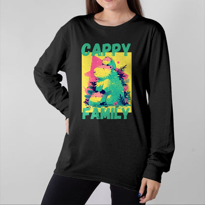 Cute Capybara Shirt, Funny Capybara Unisex T-Shirt/Hoodie/Sweatshirt HLT00 - Capybara Long Sleeve T-Shirt (8)