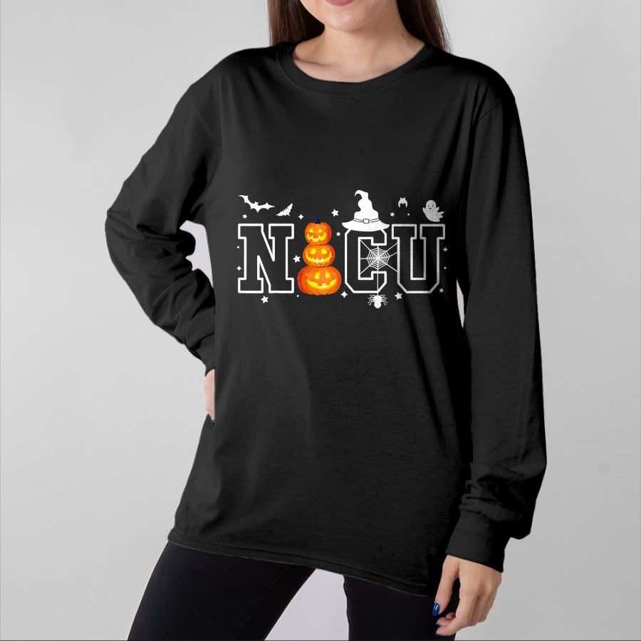Funny Nurse Shirt, Nurse Unisex T-Shirt/Hoodie/Sweatshirt HLT00 - NICU Nurse Halloween Hospital Party Funny Nursing Students T-Shirt
