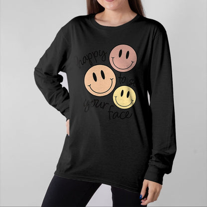 Best Student Shirt, Funny Back To School UnisexT-Shirt/Hoodie/Sweatshirt HLT00 - Happy to See Your Face Smile Back to School Teacher Kids T-Shirt