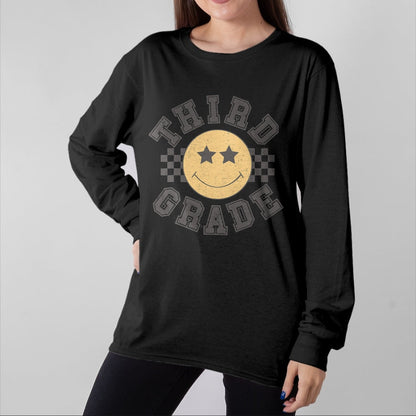 Best Student Shirt, Funny Back To School UnisexT-Shirt/Hoodie/Sweatshirt HLT00 - Retro Third Grade Teacher Student 1st Day Back to School T-Shirt