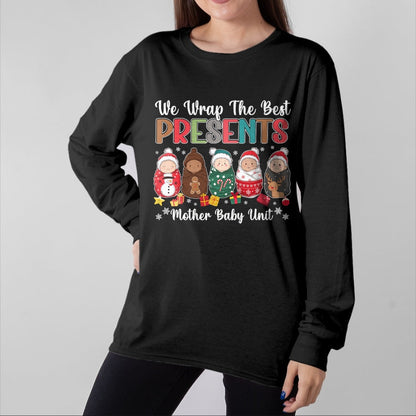 Funny Nurse Shirt, Nurse Unisex T-Shirt/Hoodie/Sweatshirt HLT00 - Mother Baby Nurse Christmas Mom Baby Nursing Groovy T-Shirt