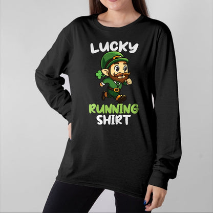 Patrick Day Shirts for Family, Funny Patrick Day shirts, st patrick's day Unisex T-Shirt/Hoodie/Sweatshirt HLT00 - Lucky Running St Patrick Day Leprechaunn Run Runner T-Shirt