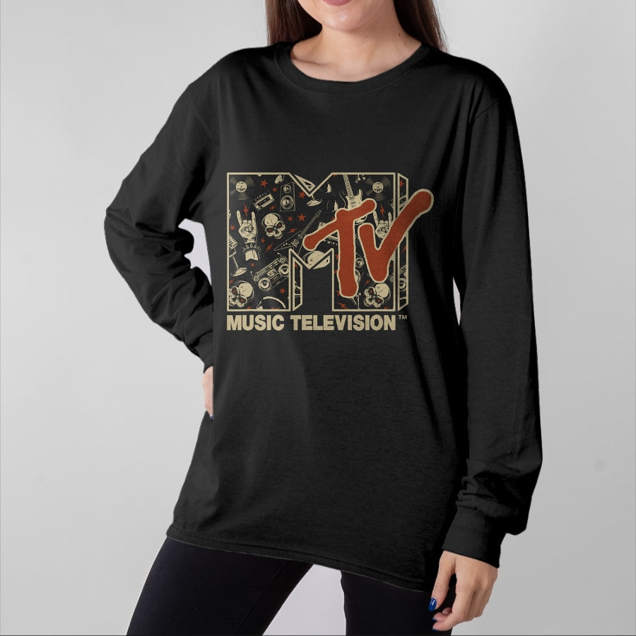 Guitar Lover Shirt, Funny Guitar UnisexT-Shirt/Hoodie/Sweatshirt HLT00 - MTV Rock n Roll Music Hard Heavy Metal Skull Guitar Vintage T-Shirt