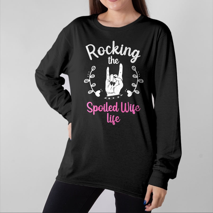 Best Wife Shirt, Wife and Husband Unisex T-Shirt/Hoodie/Sweatshirt HLT00 - Gift for wife T shirt, spoiled wife   Funny Spoiled Wife Art For Women Husband Spoiled Wife Life Pre (6)