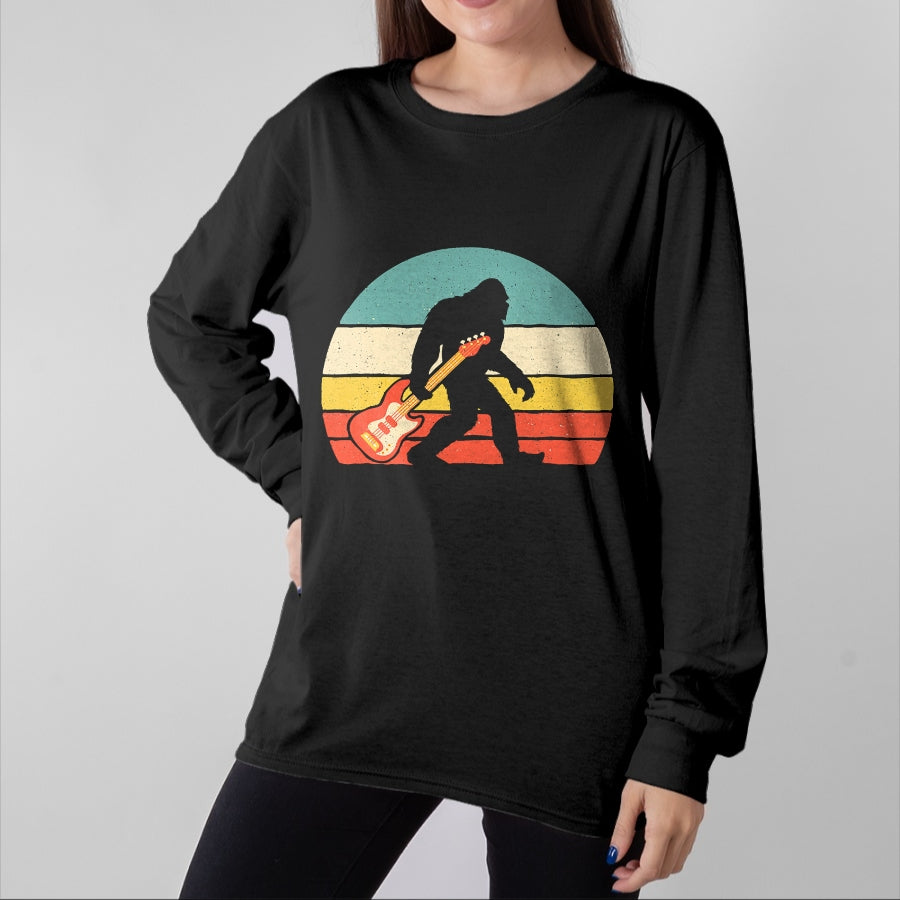 Guitar Lover Shirt, Funny Guitar UnisexT-Shirt/Hoodie/Sweatshirt HLT00 - Bigfoot Bass Guitar - Bass Player Bassist Music Guitarist T-Shirt