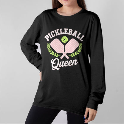 Funny Pickleball Shirt, Pickleball Lover Unisex T-Shirt/Hoodie/Sweatshirt HLT00 - Pickleball Queen Funny Pickleball Player T-Shirt