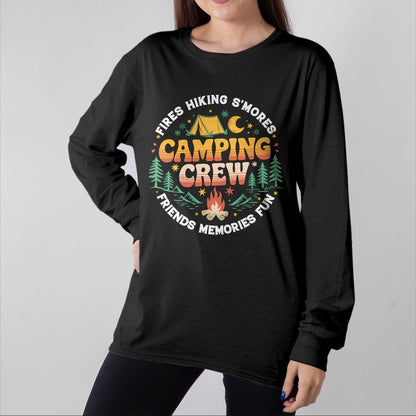 Funny Camping Shirt, Gift For Camping Lover Unisex T-Shirt/Hoodie/Sweatshirt HLT00 - Camping Crew Family Matching Group Friends Men Women Kid T-Shirt