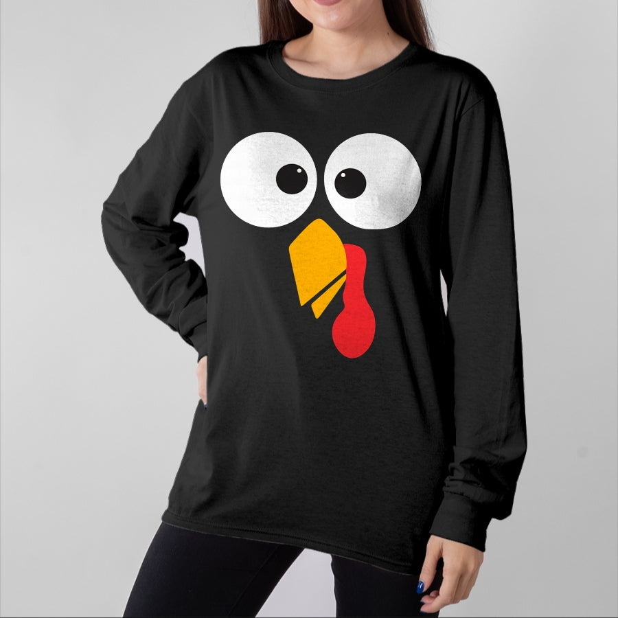 Best Thanksgiving Family Shirt , Funny Thanksgiving UnisexT-Shirt/Hoodie/Sweatshirt HLT00 - Thanksgiving Turkey Face Matching Family Costume Cute Kids T-Shirt
