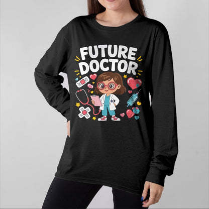 Best Doctor Shirt, Funny Doctor UnisexT-Shirt/Hoodie/Sweatshirt HLT00 - Future Doctor - Future Doctor Cute Girl Medical Career Gifts for Girls Kids T-Shirt