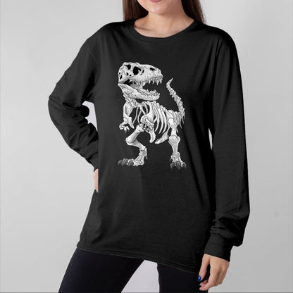 Best Dinosaur Lover Shirt, Funny Dinosaur UnisexT-Shirt/Hoodie/Sweatshirt HLT00 - T-Rex Skeleton Dino Bones Paleontologist Fossil Dinosaur T-Shirt, Men, Black, 3X-Large