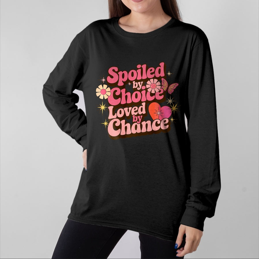 Best Wife Shirt, Wife and Husband Unisex T-Shirt/Hoodie/Sweatshirt HLT00 - Gift for wife T shirt, spoiled wife   Spoiled By Choice Loved By Chance Spoiled Wife Premium T-Shirt (1)