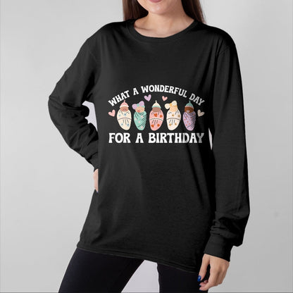 Funny Nurse Shirt, Nurse Unisex T-Shirt/Hoodie/Sweatshirt HLT00 - Day For A Birthday Mother Baby Nurse Postpartum Nurse T-Shirt