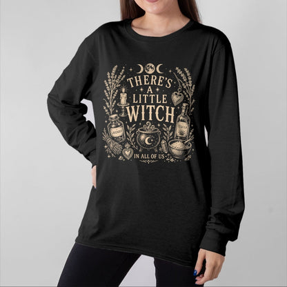 Best Thanksgiving Family Shirt , Funny Thanksgiving UnisexT-Shirt/Hoodie/Sweatshirt HLT00 - Funny Halloween Saying There's A Little Witch in All of Us T-Shirt