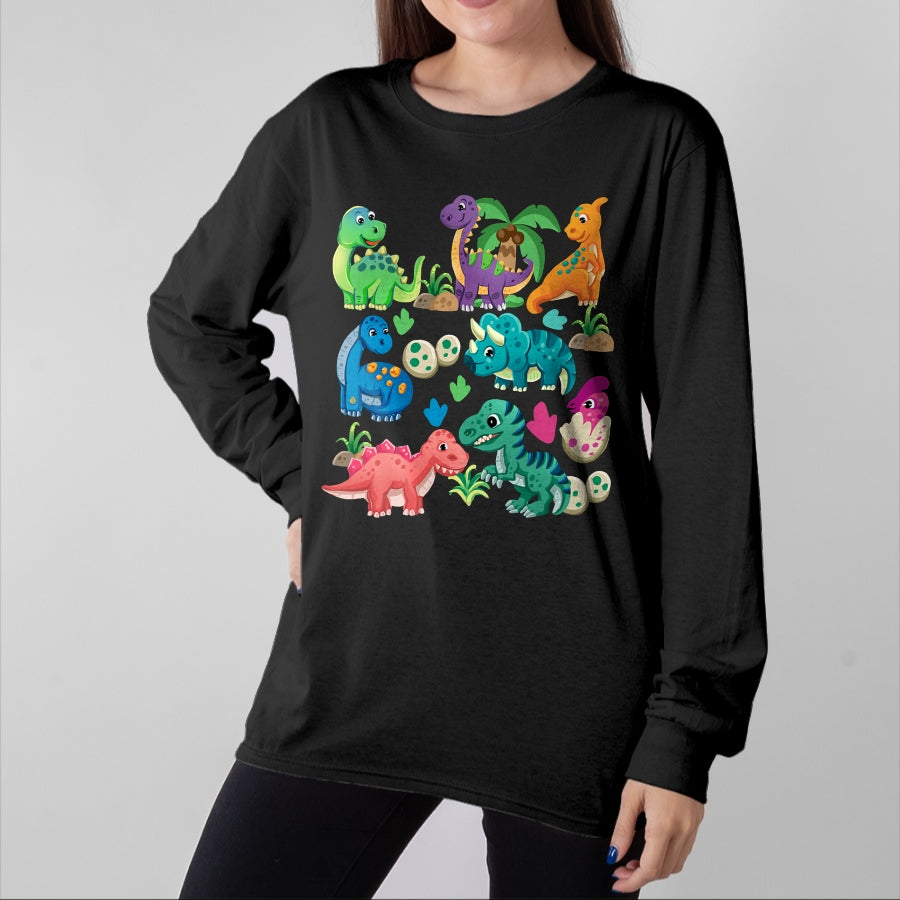 Best Dinosaur Lover Shirt, Funny Dinosaur UnisexT-Shirt/Hoodie/Sweatshirt HLT00 - Types of Dinosaurs Cute Dino Identification Girl Boy T-Shirt