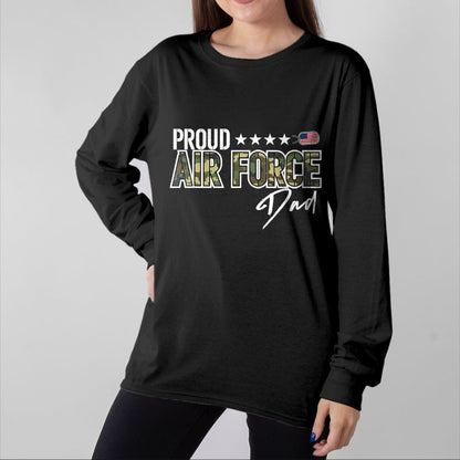 Gift for Dad Shirt, Funny Dad Unisex T-Shirt/Hoodie/Sweatshirt HLT00 – OCP Proud Air Force Dad T-Shirt