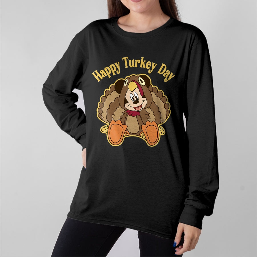 Best Thanksgiving Family Shirt , Funny Thanksgiving UnisexT-Shirt/Hoodie/Sweatshirt HLT00 - Disney Mickey and Friends Thanksgiving Mickey Turkey T-Shirt