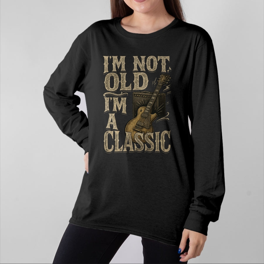 Guitar Lover Shirt, Funny Guitar UnisexT-Shirt/Hoodie/Sweatshirt HLT00 - I’m Not Old I’m A Classic Shirt Vintage Guitar Music Lover T-Shirt