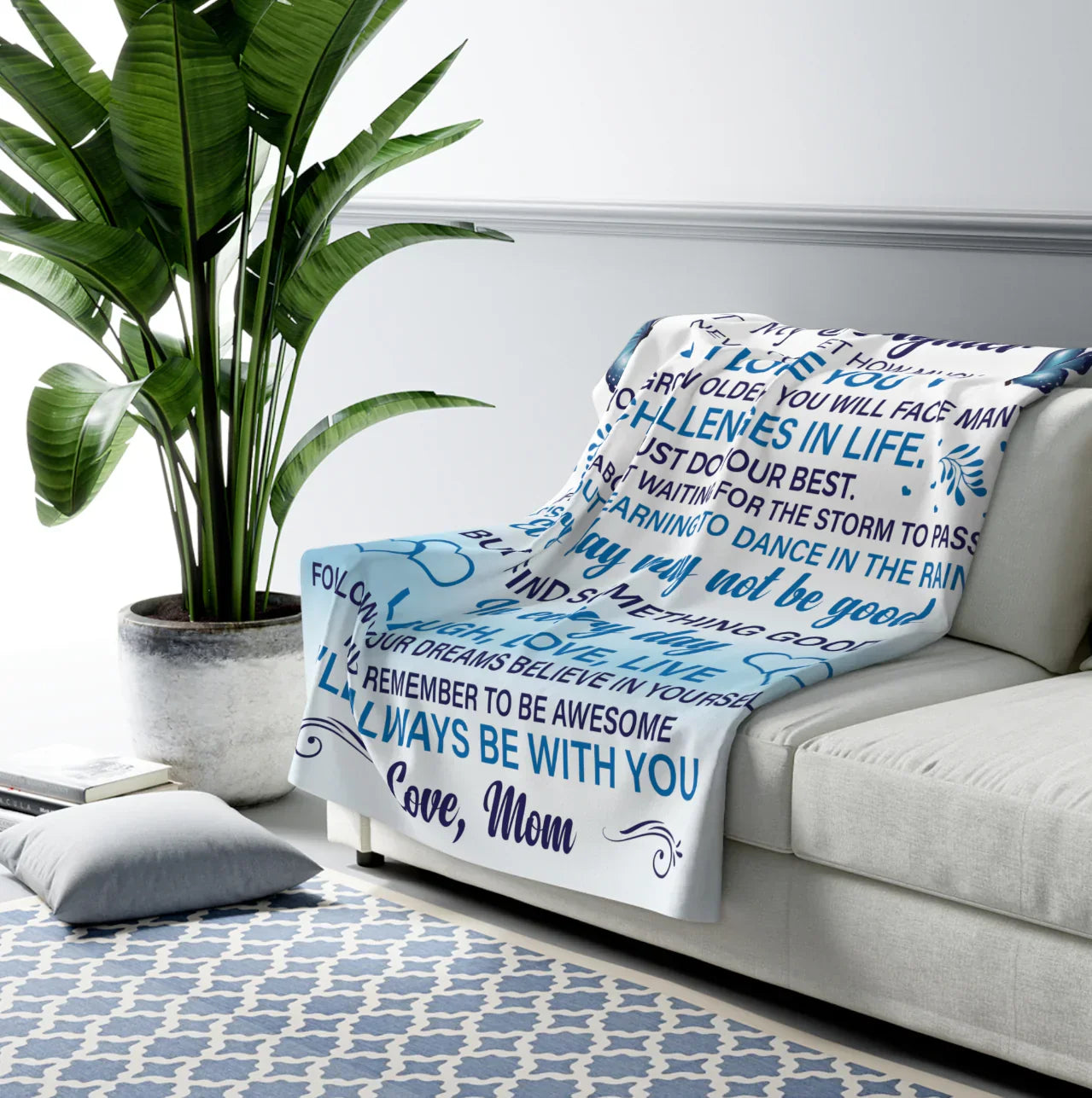 Daughter Never Forget Blanket From mom