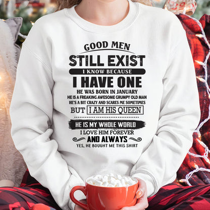January - Good Men Still Exist - Perfect Gift For Your Girlfriend, Wife From Boyfriend, Husband - DTSM01 (SKU26T-0192-01)