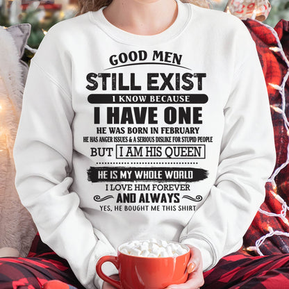 February - Good Men Still Exist - Perfect Gift For Your Girlfriend, Wife From Husband - DTSM02 (SKU07-166-02)