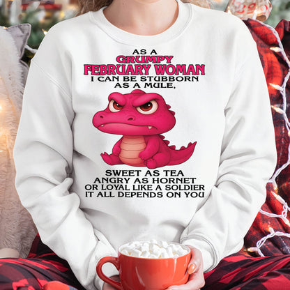 February - Grumpy Old Woman - Perfect Gift For Women - DTSM02 (SKU09-31-02)